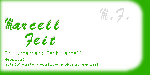 marcell feit business card